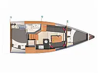 Hanse 315 - Layout image