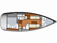 Sun Odyssey 33i - Layout image