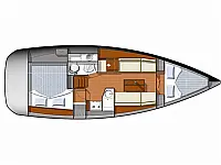 Sun Odyssey 33i - Layout image