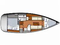 Sun Odyssey 33i - Layout image