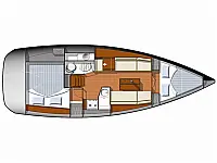 Sun Odyssey 33i - Layout image