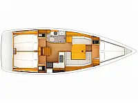 Sun Odyssey 389 - Layout image