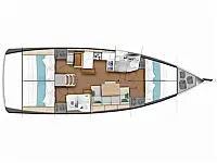 Sun Odyssey 440 - Layout image