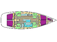 Cyclades 50.4 - Layout image