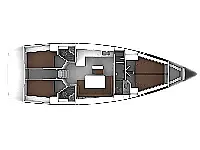 Bavaria Cruiser 46 /4cab - Layout image