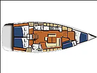 Oceanis 43 - Layout image