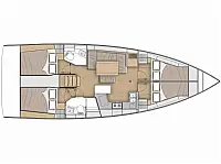 Beneteau Oceanis 40.1 - Layout image