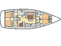 Dufour 450 Grand Large - Layout image