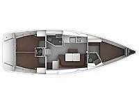 Bavaria 41 Cruiser  - Layout image