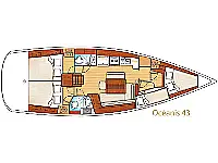 Oceanis 43 - Layout image