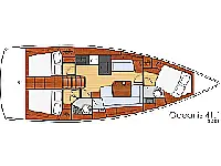 Oceanis 41.1 - Layout image