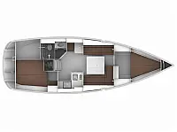 Bavaria 36 Cruiser - Layout image