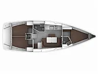 Bavaria Cruiser 41 - Layout image