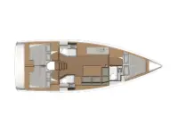 Dufour 390 Grand Large - Layout image