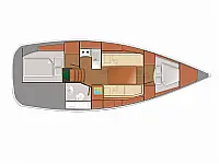 Sunsail Sun Odyssey 319 - Layout image