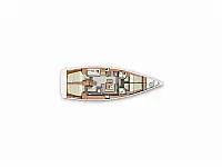 Hanse 455 - Layout image