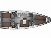 Bavaria 45 Cruiser - Layout image