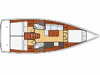 Oceanis 38.1 - Layout image