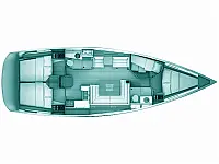 Sun Odyssey 439 - Layout image