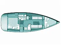 Sun Odyssey 33i - Layout image