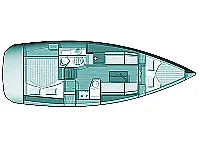 Sun Odyssey 33i - Layout image