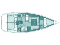 Oceanis 37 - Layout image