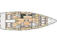 Bavaria 46 Cruiser new - Layout image