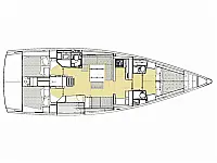 Dufour 520 GL - Layout image