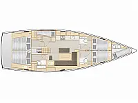 Hanse 508 - Layout image