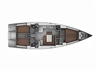 Bavaria 45 Cruiser - Layout image