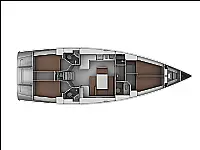 Bavaria 45 Cruiser - Layout image