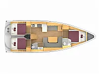 Bavaria C42 - Layout image