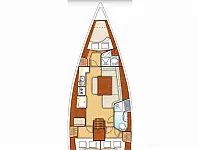 Oceanis 40 - Layout image