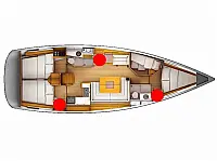 Sun Odyssey 439 - Layout image