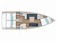 Sun Odyssey 380 - Layout image