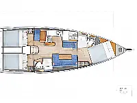 Sun Odyssey 410 - Layout image