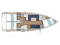 Sun Odyssey 380 - Layout image