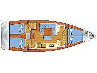 Sun Odyssey 479 - Layout image