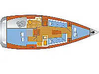 Bavaria Cruiser 34 - Layout image