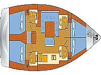 Sun Odyssey 479 - Layout image