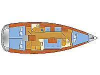 Sun Odyssey 419 - Layout image