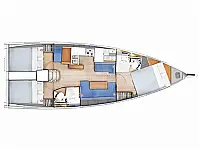 Sun Odyssey 410 - Layout image