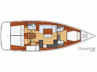 Oceanis 48 - Layout image