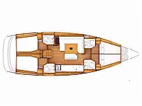 Sun Odyssey 479 - Layout image