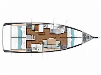 Sun Odyssey 440 - Layout image