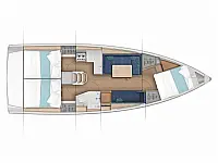 Sun Odyssey 380 - Layout image