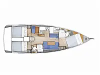 Sun Odyssey 410 - Layout image