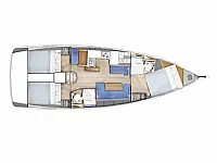 Sun Odyssey 410 /3cab - Layout image