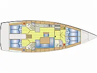 Bavaria 46 Cruiser - Layout image