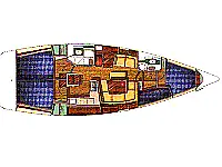 Sun Odyssey 43 - Layout image